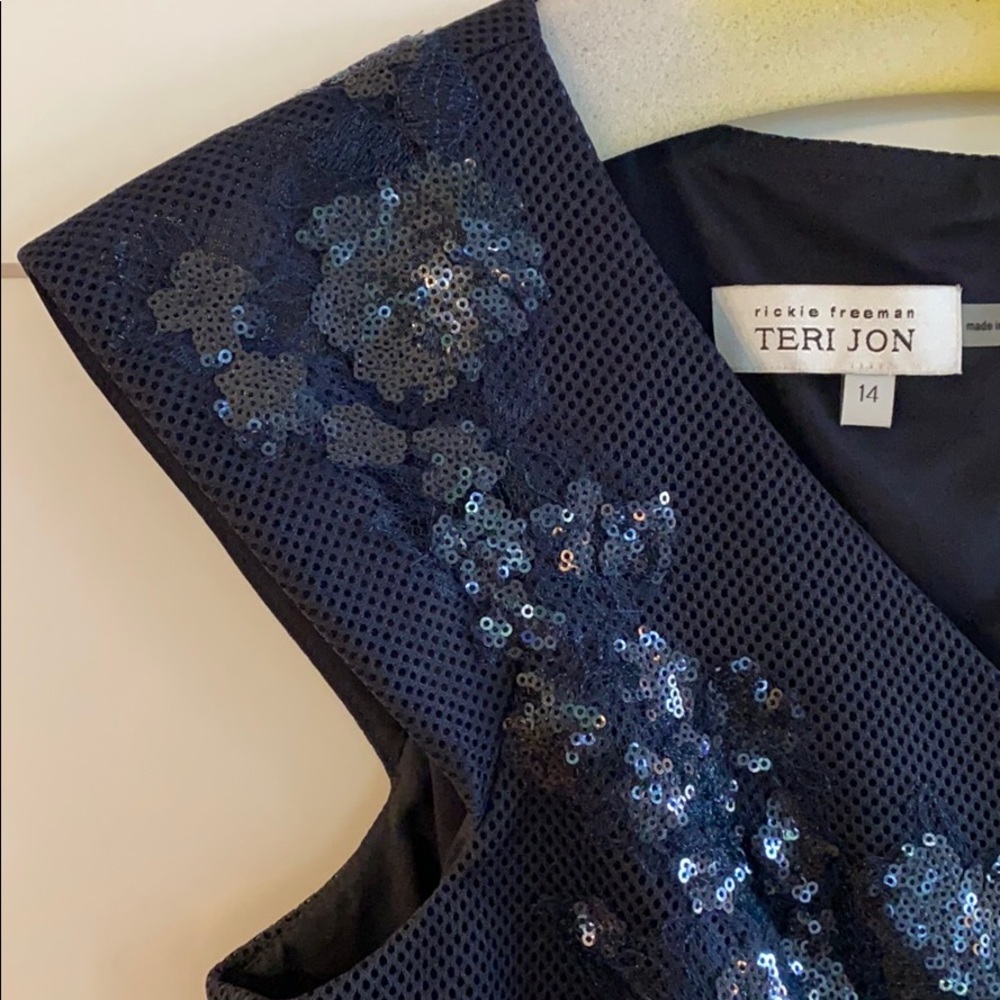 EUC Teri Jon Cocktail Dress, Sz 14 - Picture 3 of 5